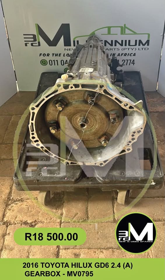 Used 2016 TOYOTA HILUX GD6 2.4 (A) GEARBOX - MV0795 for sale in