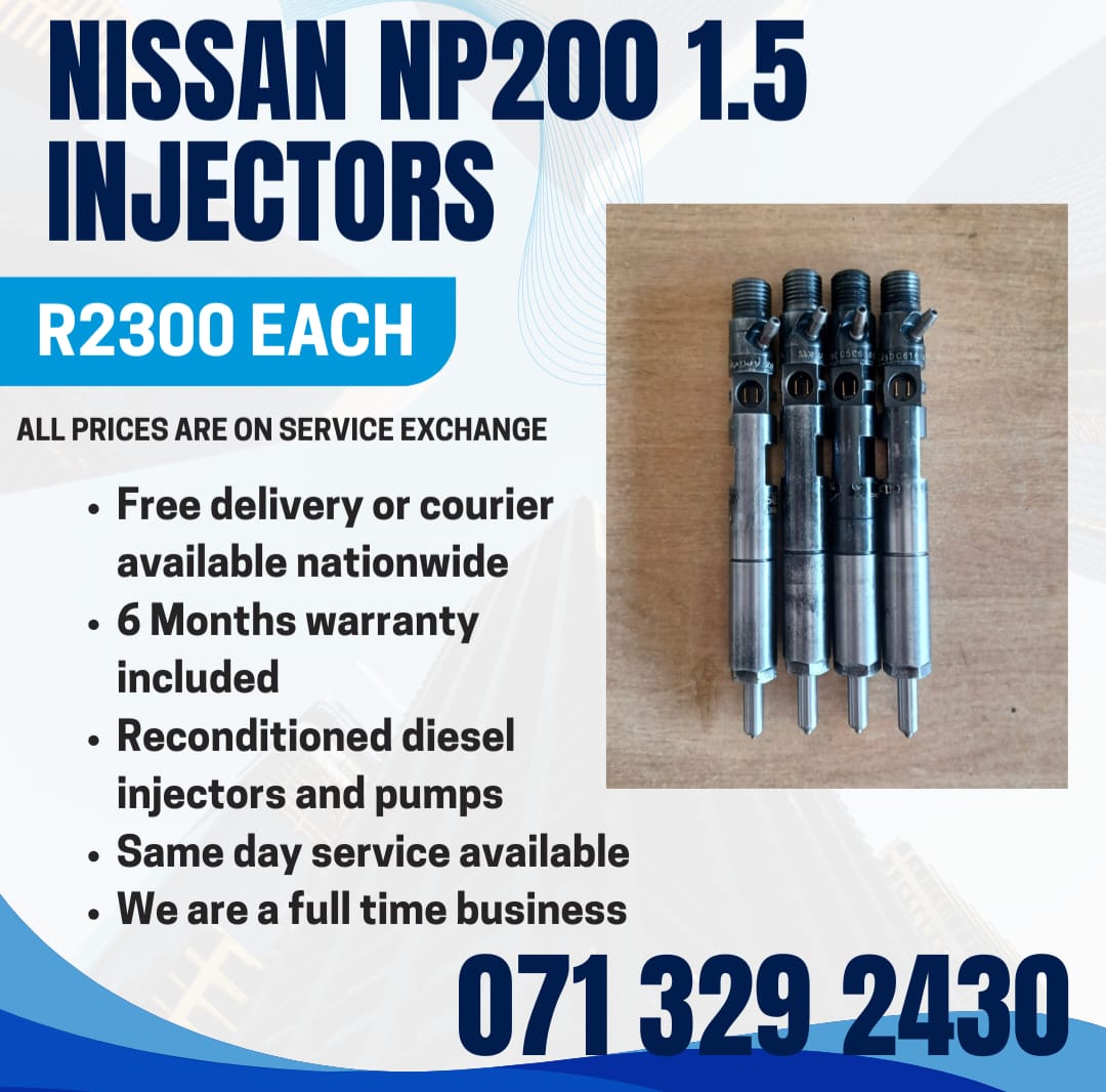 NISSAN NP200 1.5 INJECTORS FOR SALE WITH WARRANTY - Private Seller NISSAN NP200 1.5 INJECTORS FOR SALE WITH WARRANTY - Private Seller