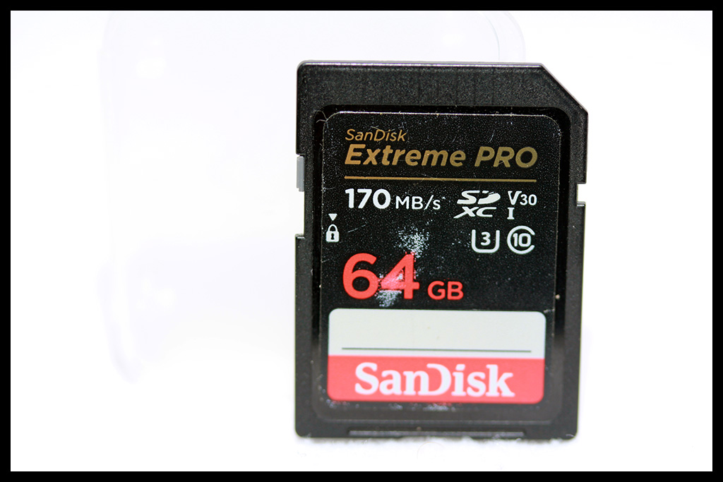 SanDisk Extrem PRO 64GB SDXC – Class 10 @ 170MB/s
