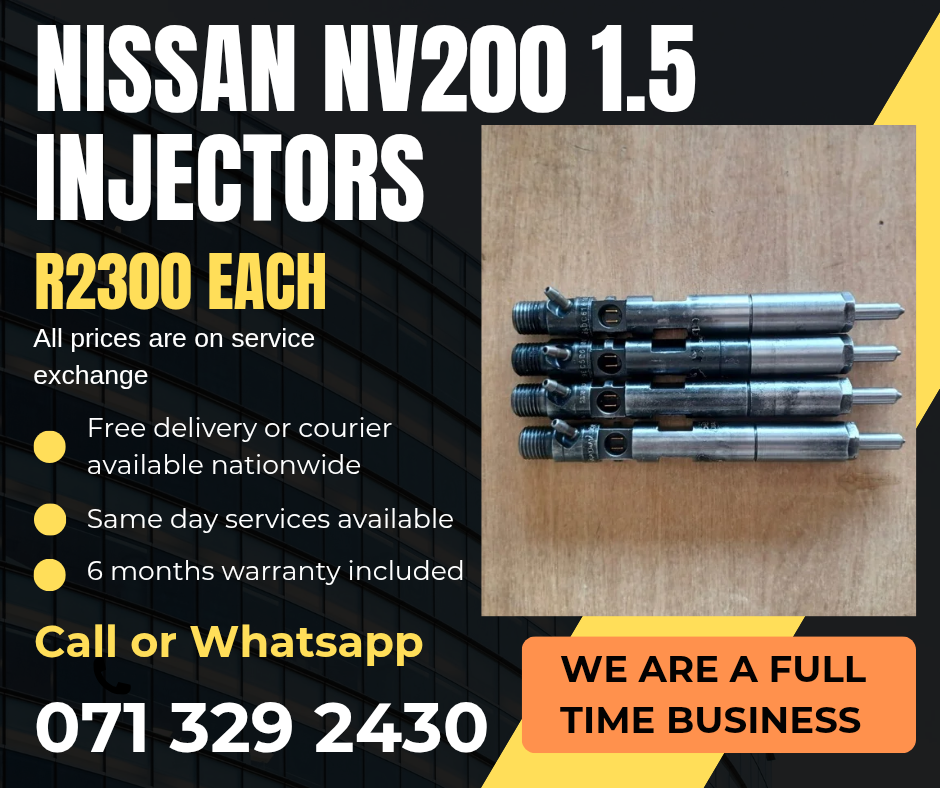 NISSAN NV200 INJECTORS FOR SALE WITH WARRANTY