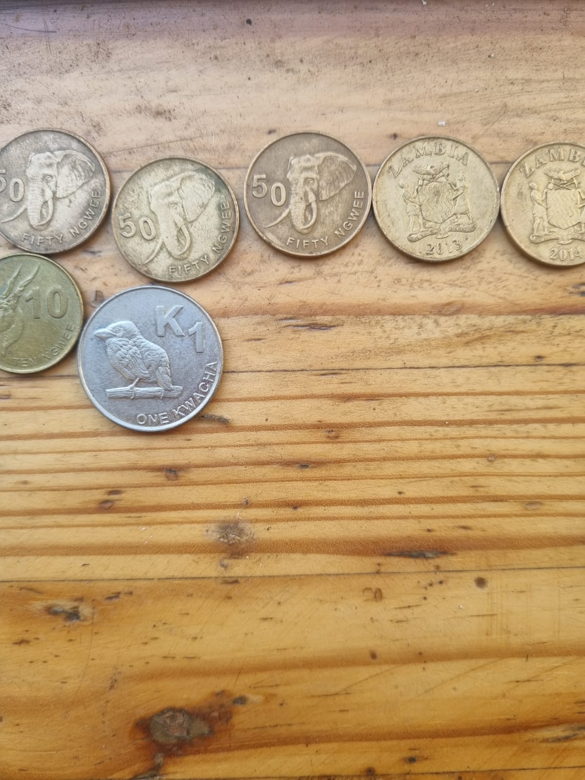 Assorted coins for sale.