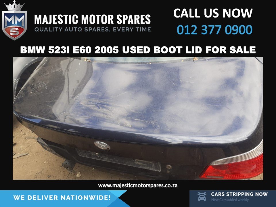 2005 BMW 523i E60 Boot lid shell used for sale - Private Seller 2005 BMW 523i E60 Boot lid shell used for sale - Private Seller