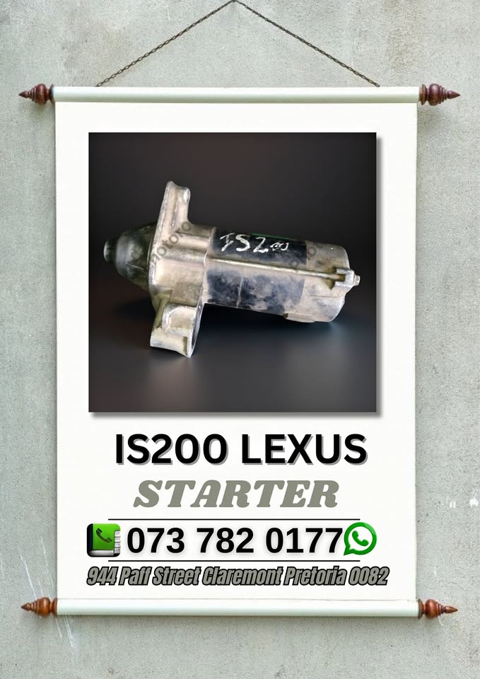 Is200 lexus starter Call or WhatsApp me - Private Seller