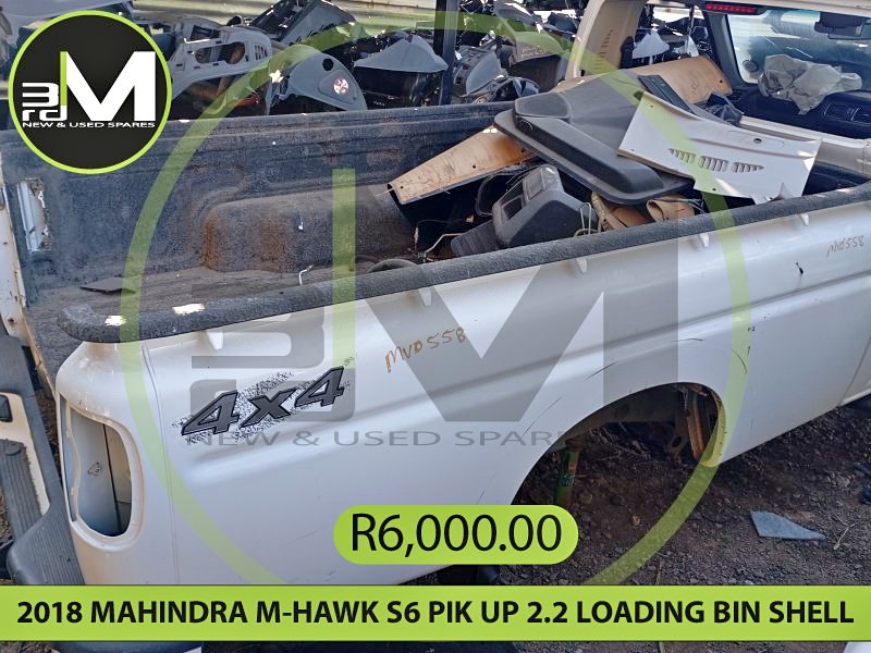 2018 MAHINDRA M HAWK S6 PIK UP 2.2 LOADING BIN SHELL  MV0558