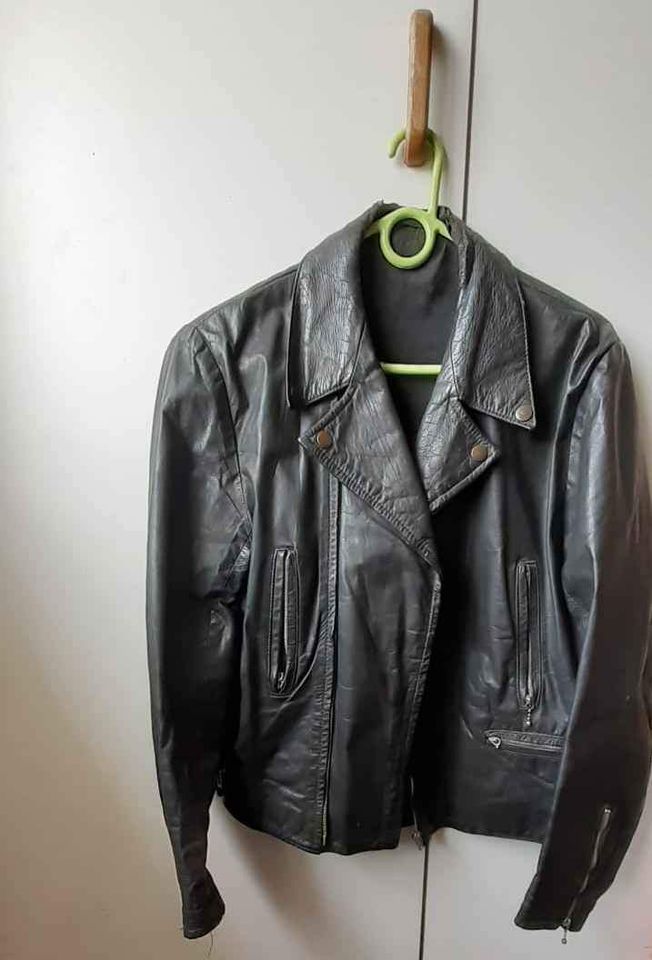 Ladies Leather Biker Jacket