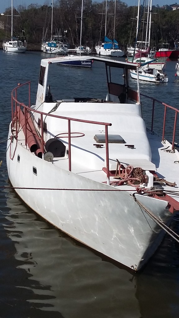 A real bargain – Sail boat with a motor in the Durban Harbor