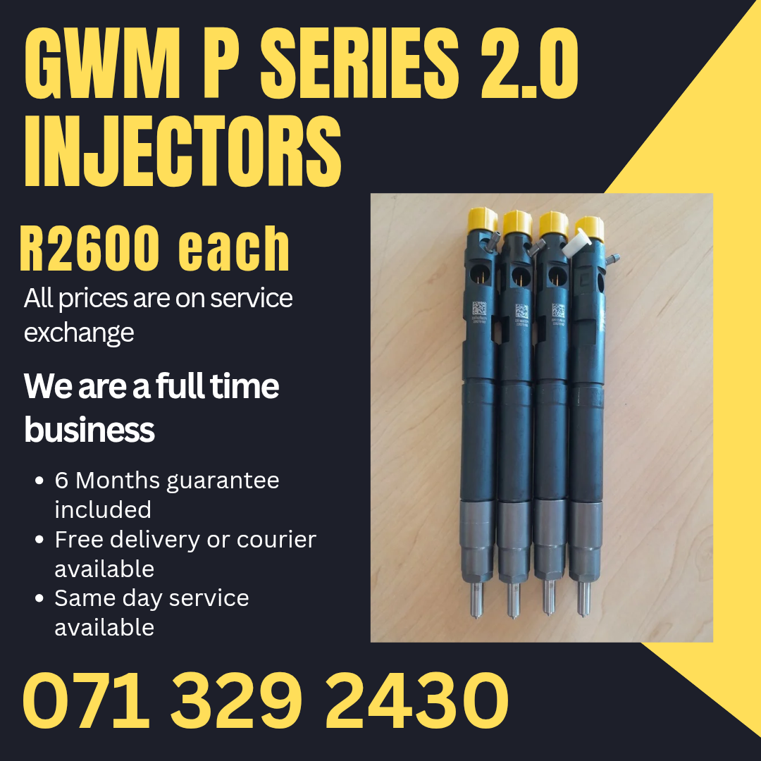 GWM P SERIES 2.0 INJECTORS FOR SALE WITH WARRANTY - Private Seller GWM P SERIES 2.0 INJECTORS FOR SALE WITH WARRANTY - Private Seller