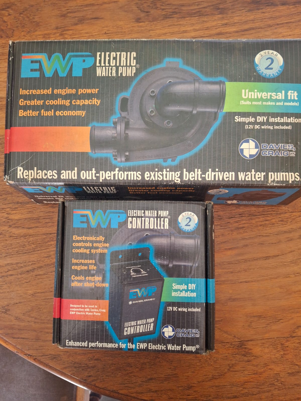 2 x EWP Electric water pumps suitable for 4 And 6 cylinder cars up to @l