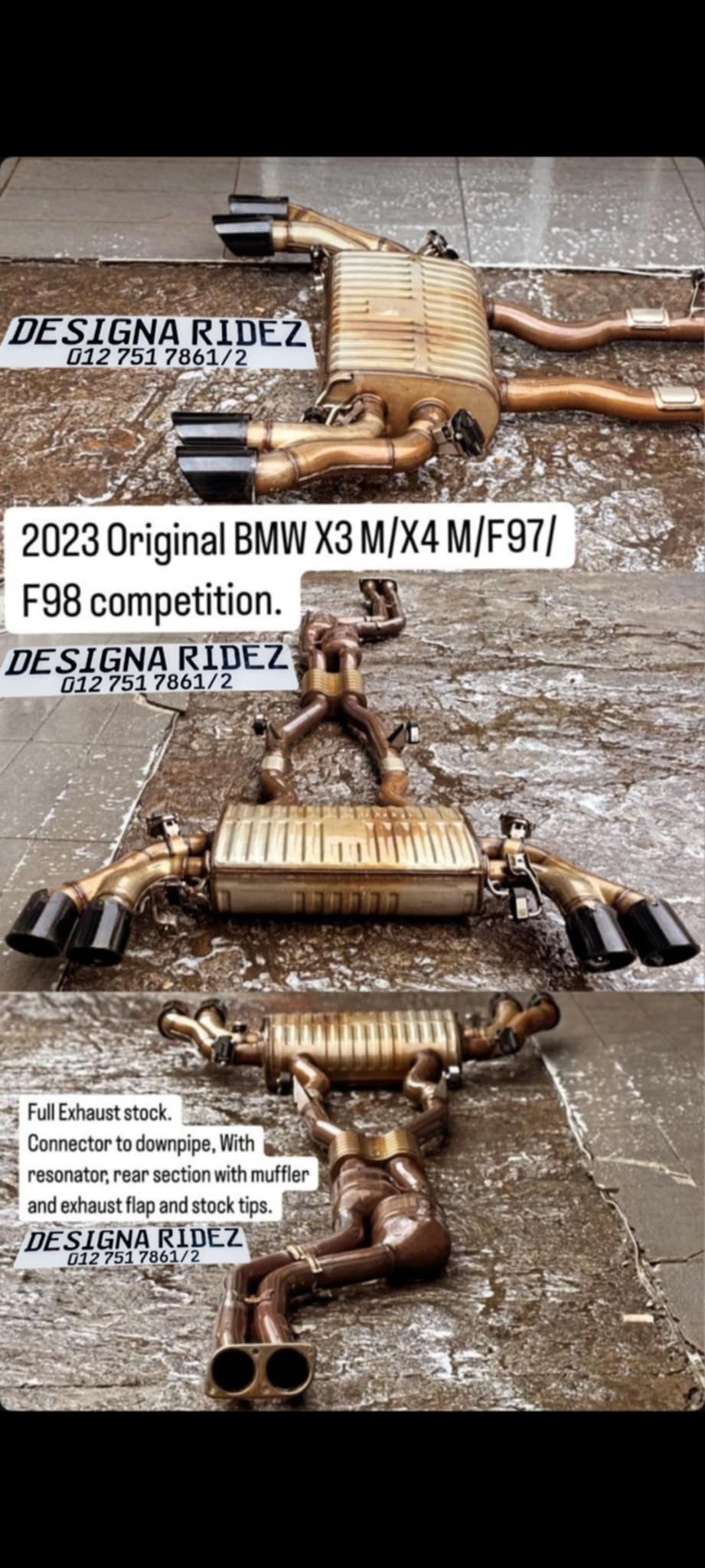 2023 BMW X3M/X4M F97/F98 COMPETITION EXHAUST COMPLETE - Private Seller 2023 BMW X3M/X4M F97/F98 COMPETITION EXHAUST COMPLETE - Private Seller