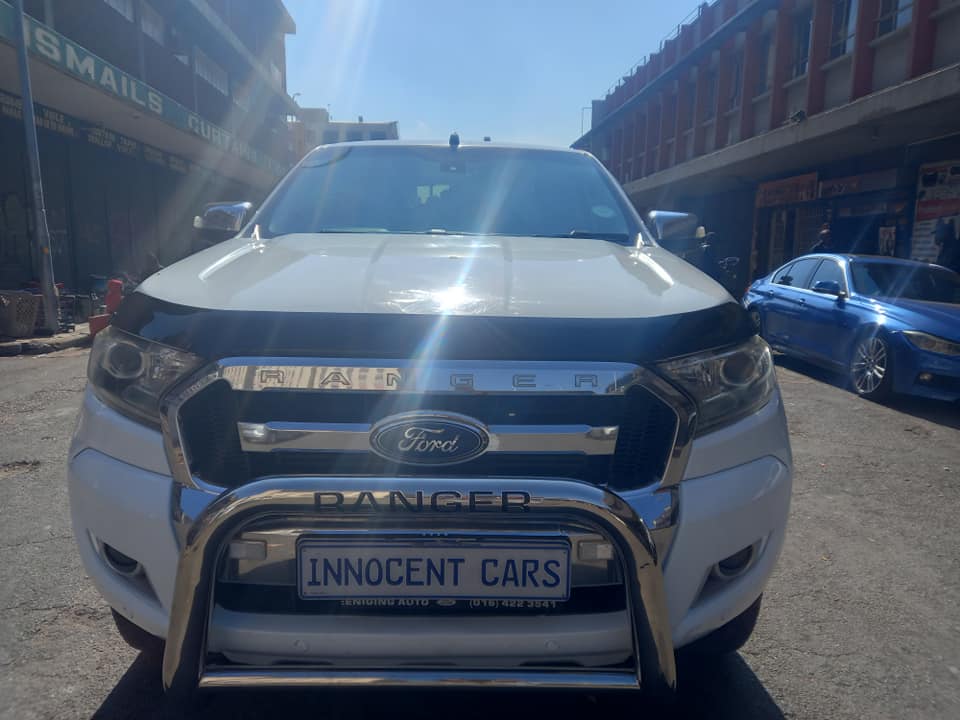 2019 FORD RANGER 3.2 TDCI XLT DIESEL, AUTOMATIC 4X4, DOUBLE CAB CANOPY, WHITE , 96000KM