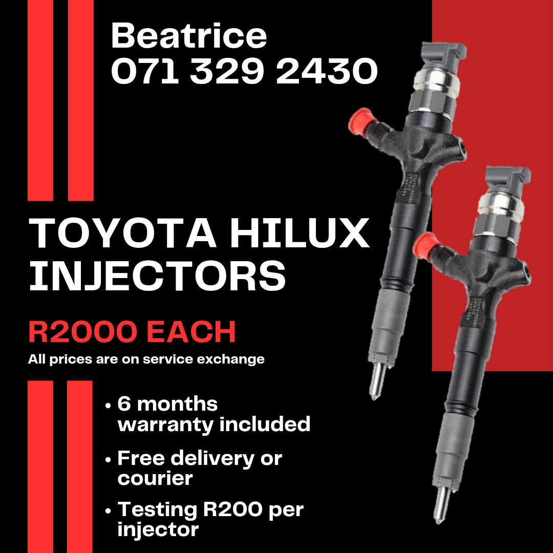 TOYOTA HILUX DIESEL INJECTORS FOR SALE WITH WARRANTY - Private Seller TOYOTA HILUX DIESEL INJECTORS FOR SALE WITH WARRANTY - Private Seller