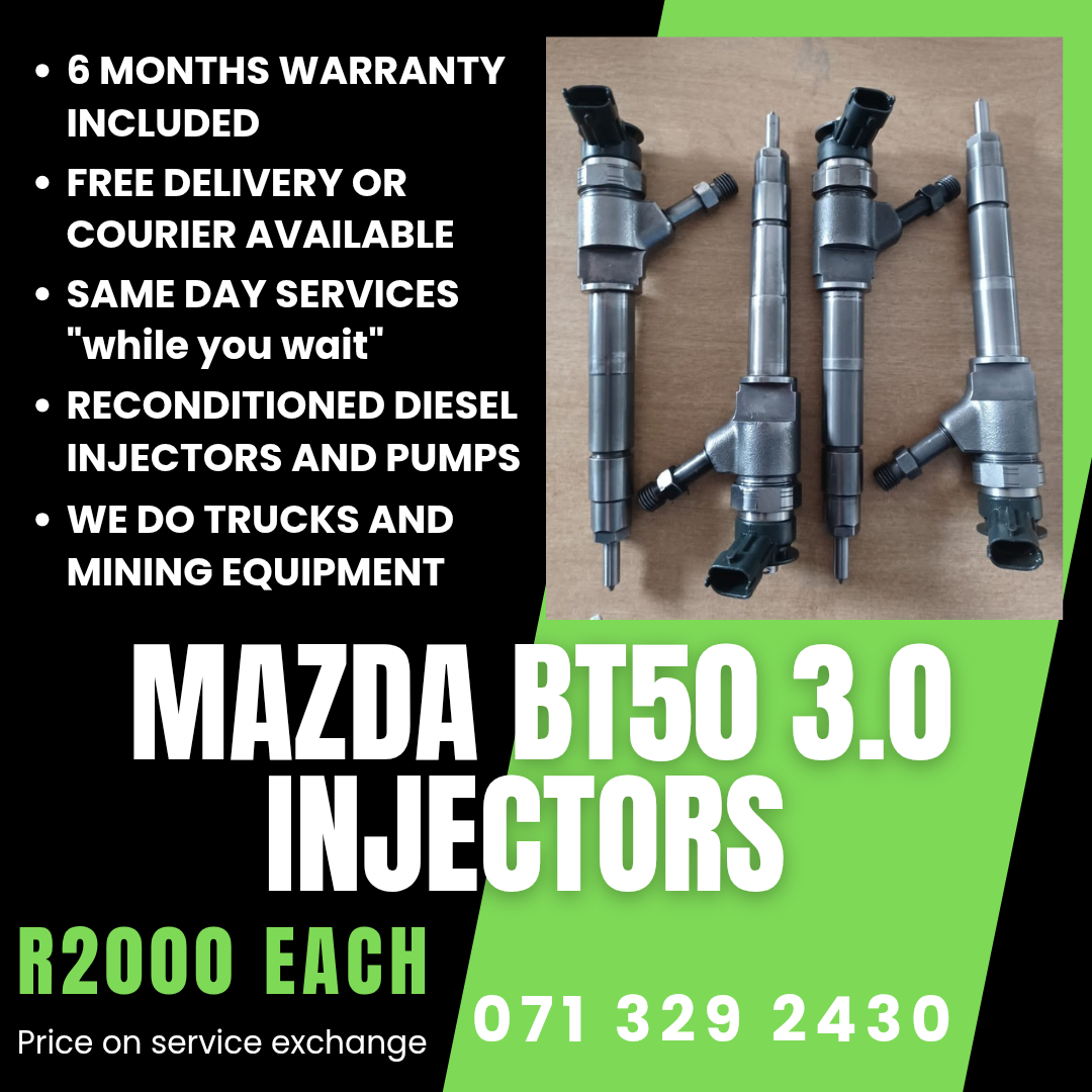 MAZDA BT50 3.0 INJECTORS FOR SALE WITH WARRANTY - Private Seller MAZDA BT50 3.0 INJECTORS FOR SALE WITH WARRANTY - Private Seller