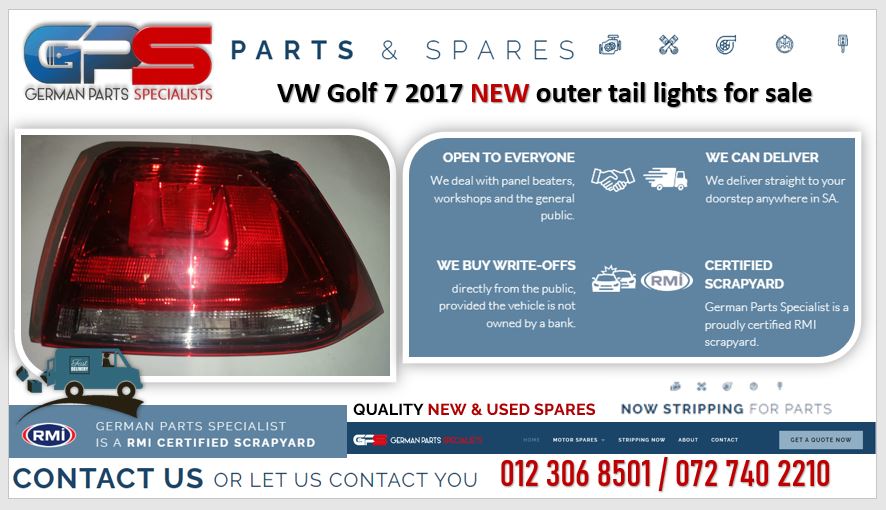 VW Golf 7 2017 NEW outer tail lights for sale - Private Seller VW Golf 7 2017 NEW outer tail lights for sale - Private Seller