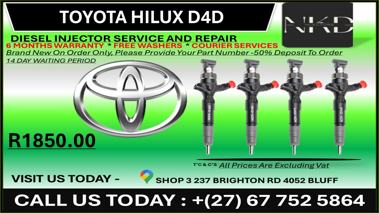 Toyota Hilux D4D Diesel Injectors on Recondition - Private Seller Toyota Hilux D4D Diesel Injectors on Recondition - Private Seller