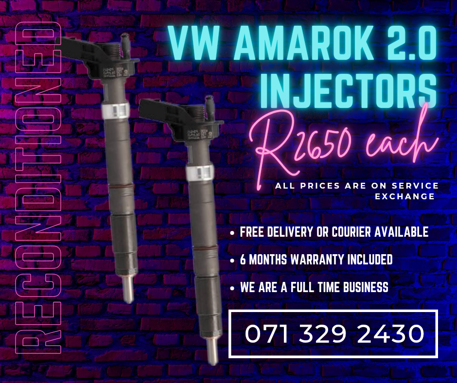 VW AMAROK 2.0 INJECTORS FOR SALE WITH WARRANTY INCLUDED - Private Seller VW AMAROK 2.0 INJECTORS FOR SALE WITH WARRANTY INCLUDED - Private Seller