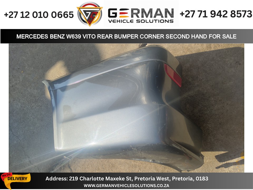 Mercedes Vito w639 rear bumper corner used panel for sale - Private Seller Mercedes Vito w639 rear bumper corner used panel for sale - Private Seller