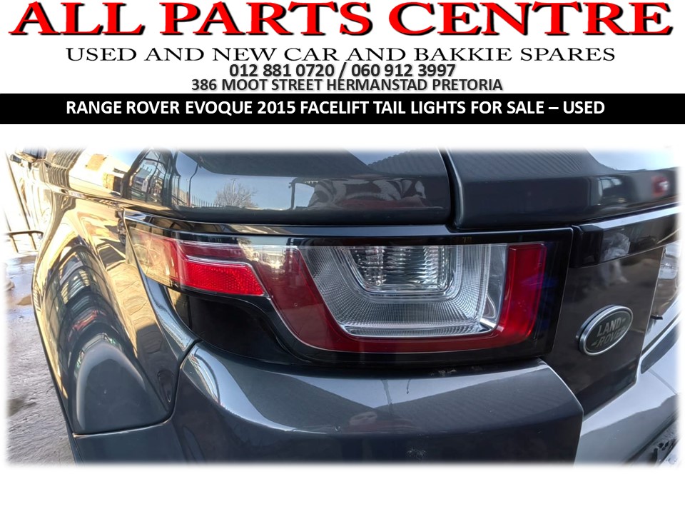 Range Rover Evoque 2015 Facelift Tail Lights for Sale – Used