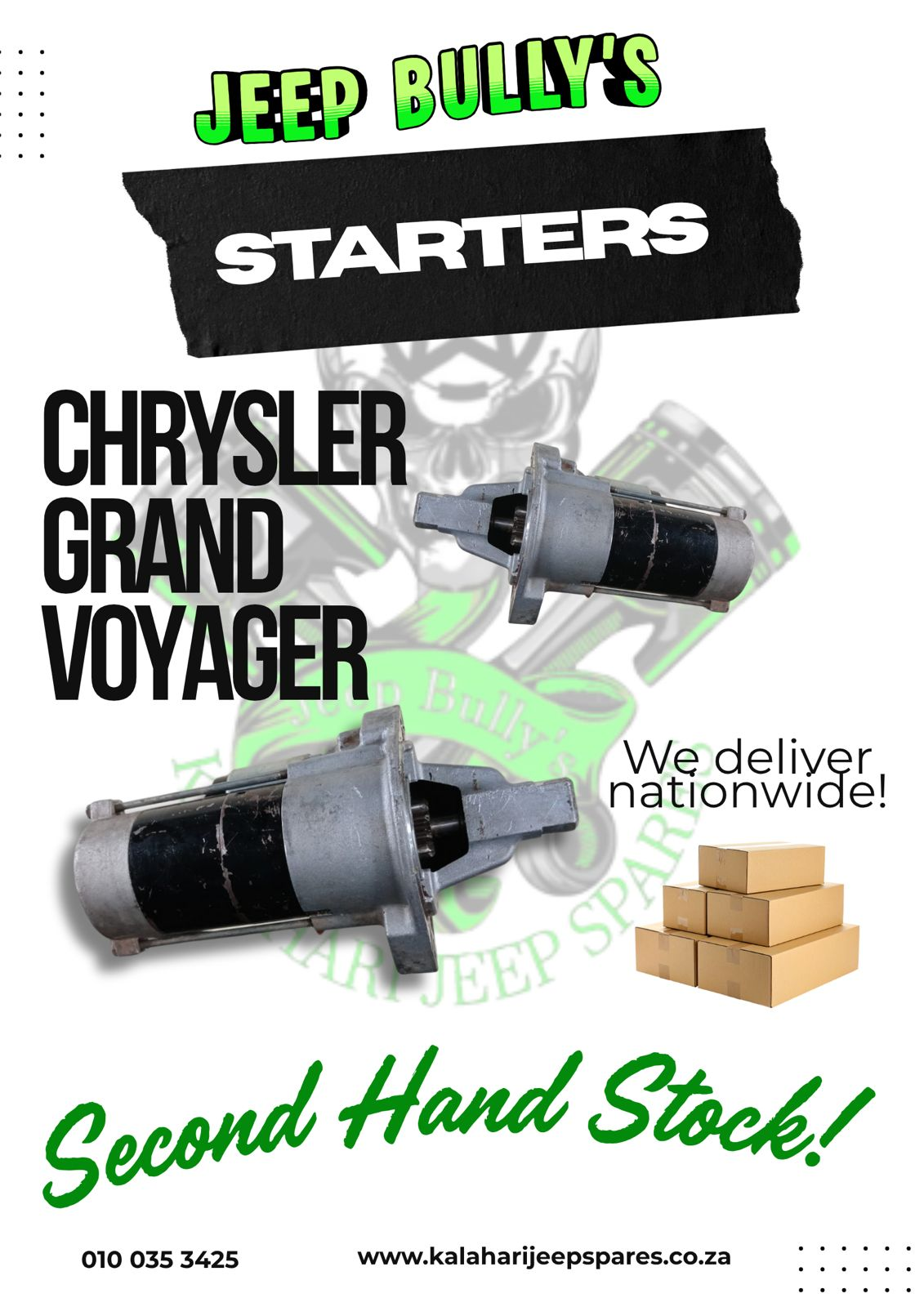 Chrysler Grand Voyager Starters - Private Seller Chrysler Grand Voyager Starters - Private Seller