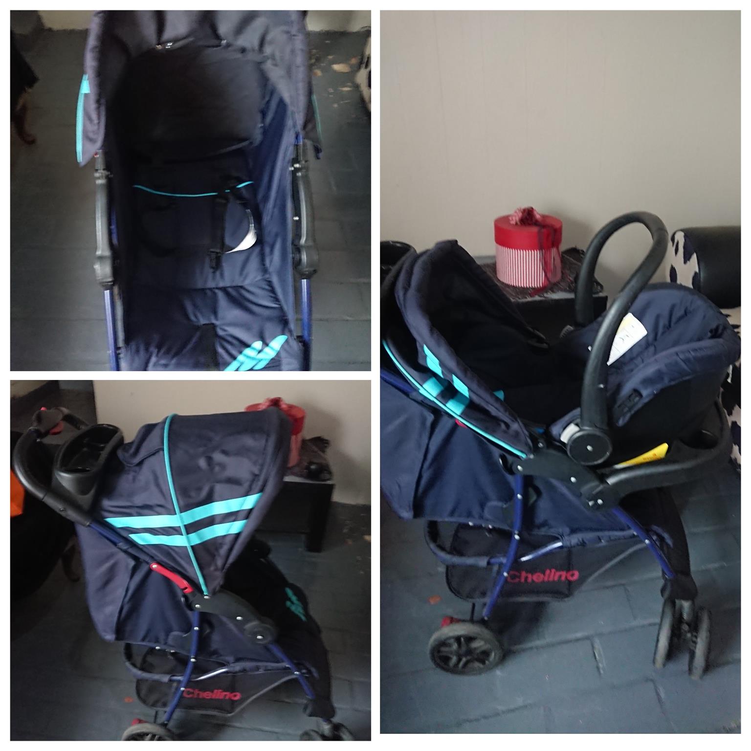 pram and car seat for sale