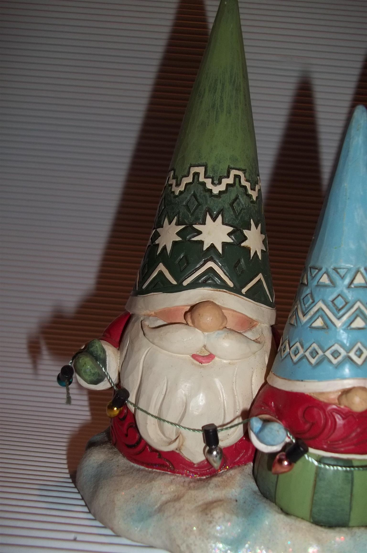 Family of Gnomes by Jim Shore, British Telephone Booth