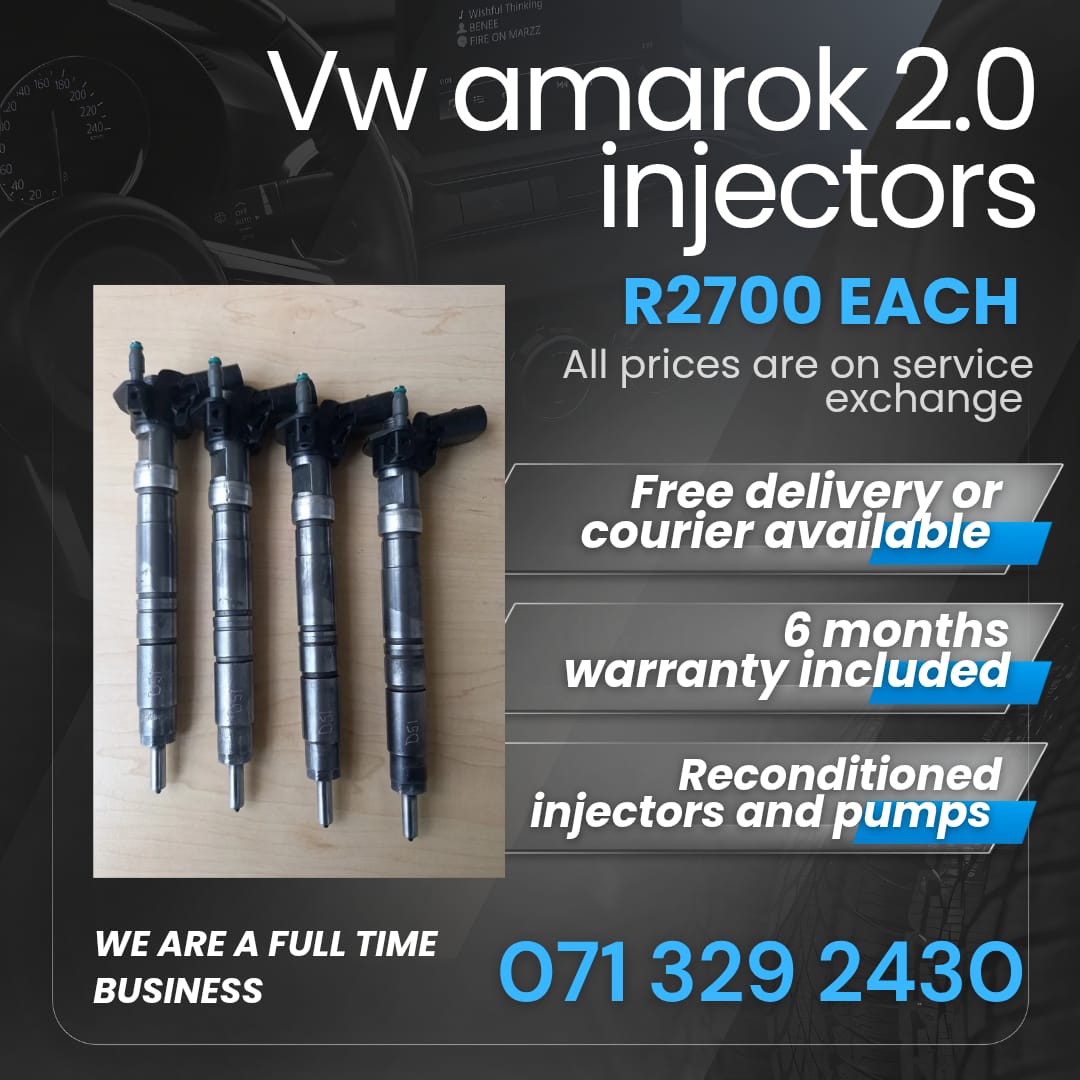 VW AMAROK 2.0 INJECTORS FOR SALE WITH WARRANTY - Private Seller VW AMAROK 2.0 INJECTORS FOR SALE WITH WARRANTY - Private Seller