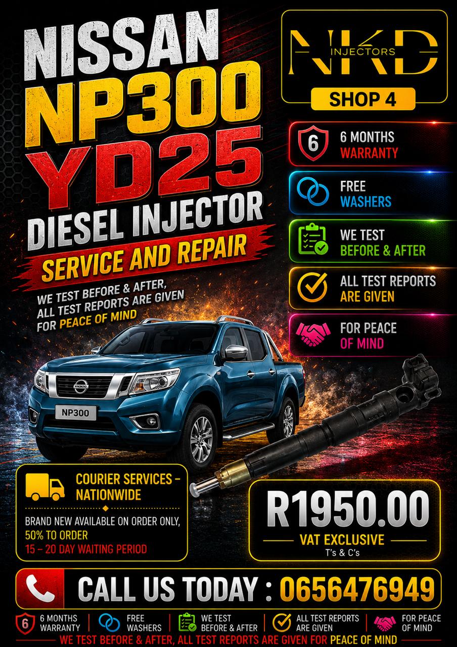Nissan_NP300_YD25_Diesel_Injectors_On_recon - Private Seller Nissan_NP300_YD25_Diesel_Injectors_On_recon - Private Seller