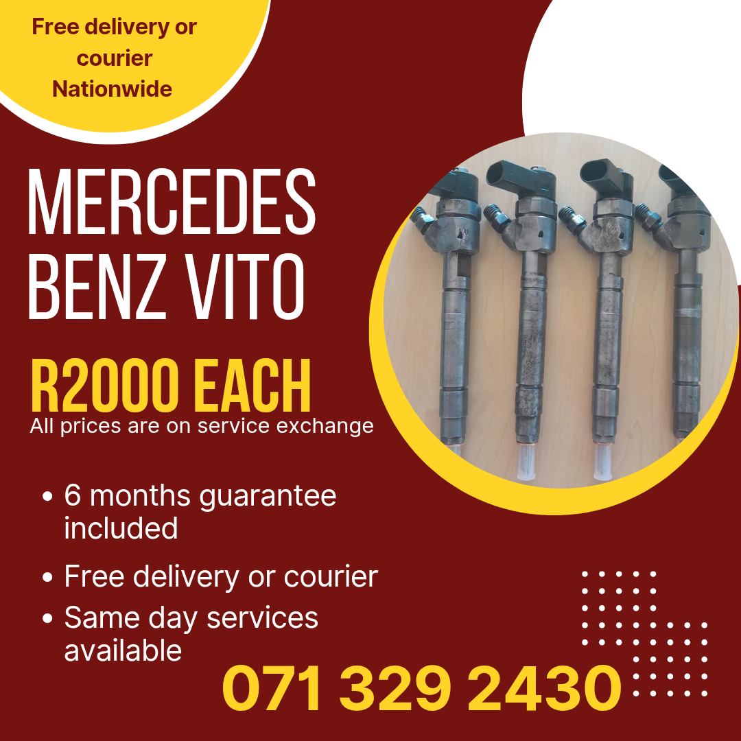 MERCEDES BENZ VITO DIESEL INJECTORS FOR SALE WITH WARRANTY - Private Seller MERCEDES BENZ VITO DIESEL INJECTORS FOR SALE WITH WARRANTY - Private Seller