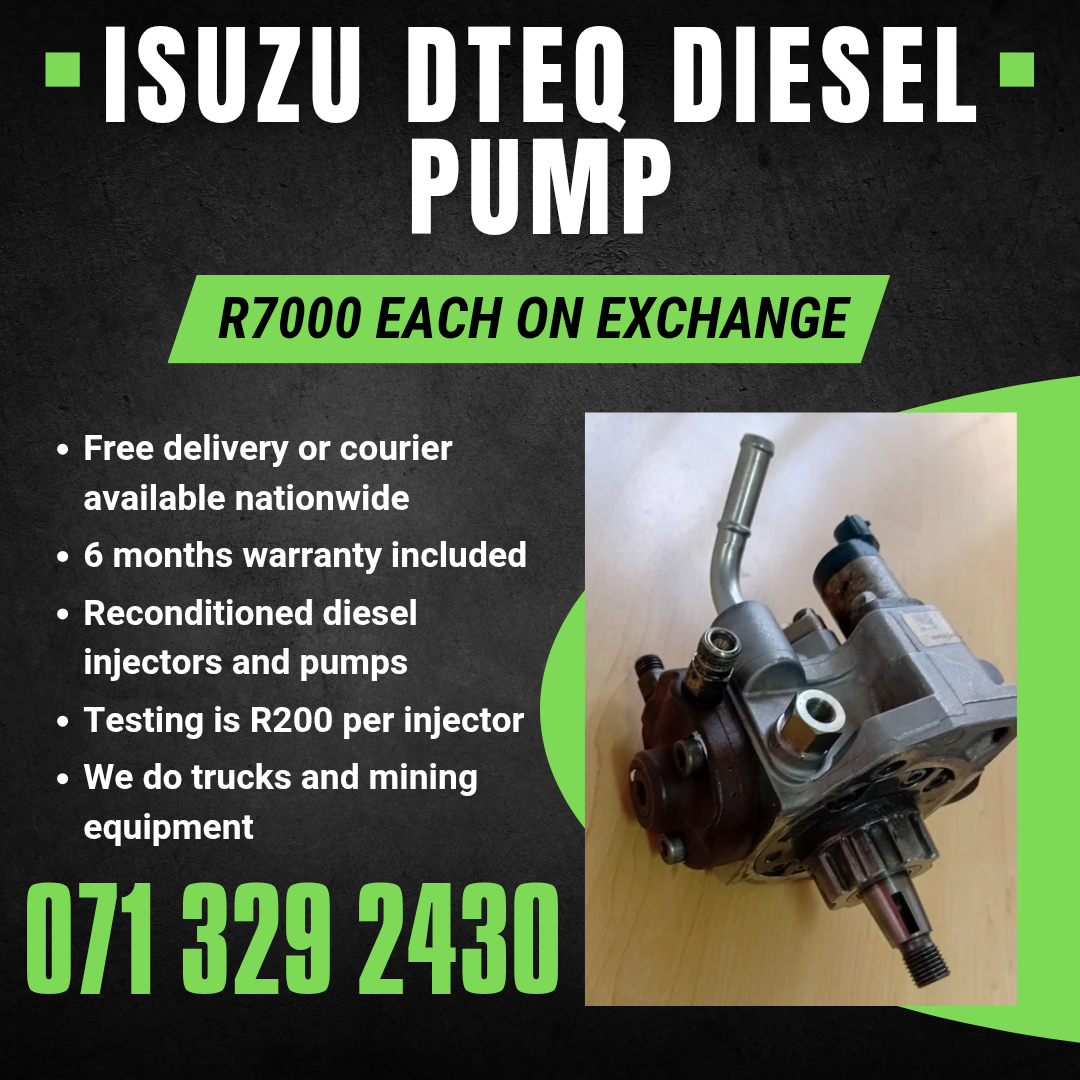 ISUZU DTEQ PUMP FOR SALE WITH WARRANTY - Private Seller ISUZU DTEQ PUMP FOR SALE WITH WARRANTY - Private Seller