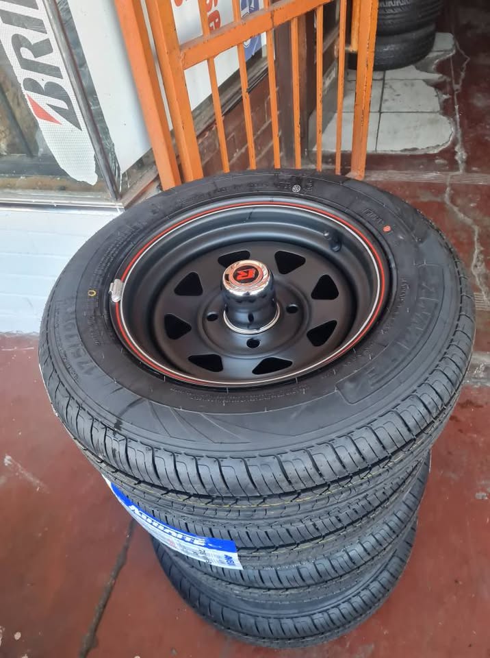 Nissan 1400 Brand new rims and tyres (175/70/13) - Private Seller Nissan 1400 Brand new rims and tyres (175/70/13) - Private Seller