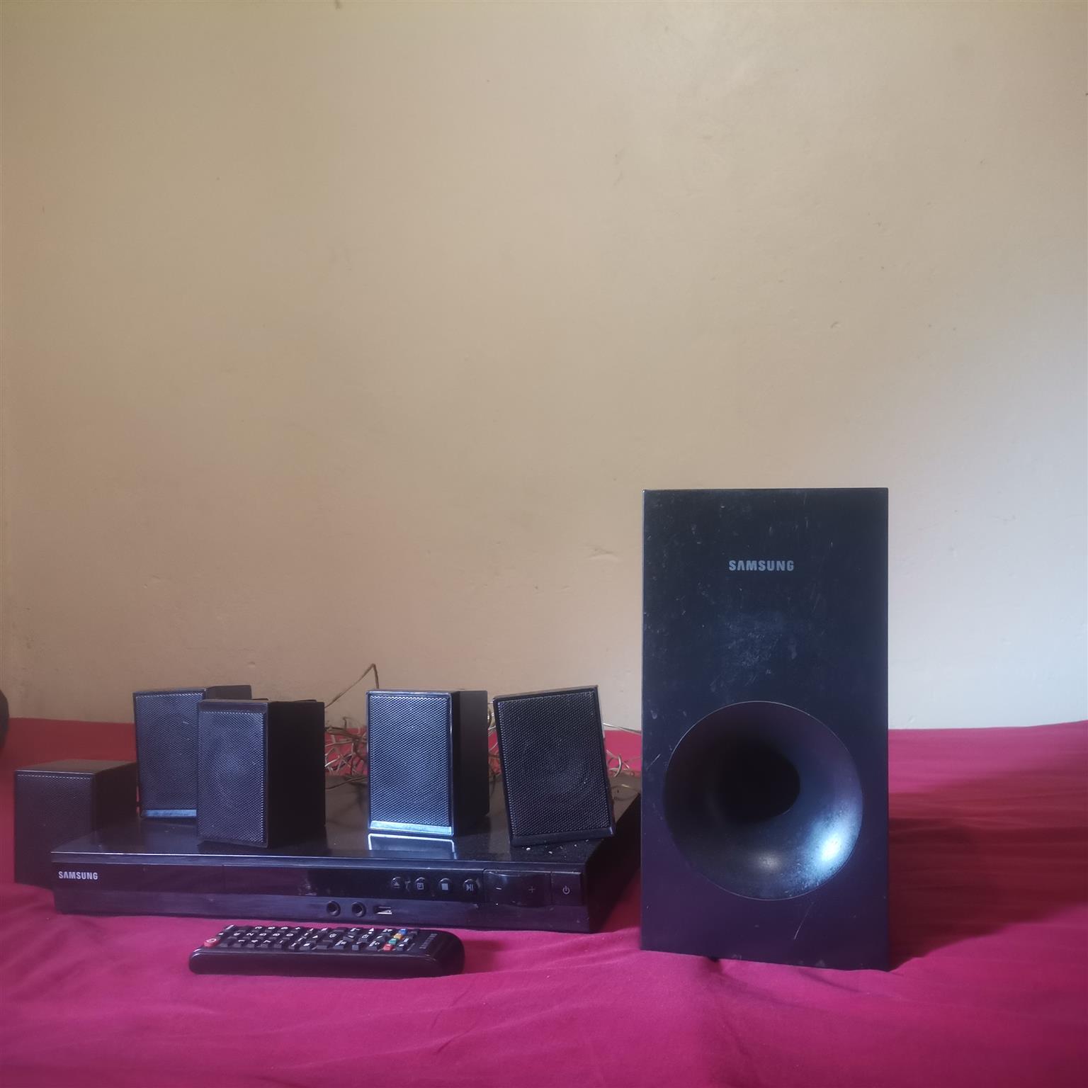 Samsung home theatre system up for grabs Samsung home theatre system up for grabs
