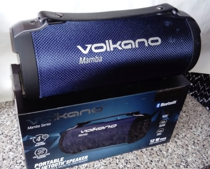 Volkano Mamba Bluetooth Speaker – Blue and Black Volkano Mamba Bluetooth Speaker – Blue and Black