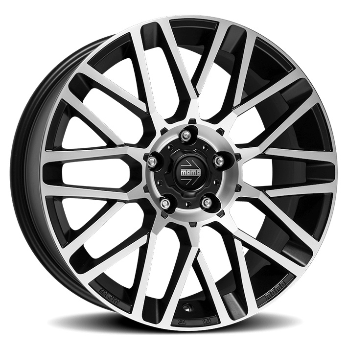 19″ Momo Revenge Evo 5/112 Matt Black & Silver Alloy Wheels (9.5j width)