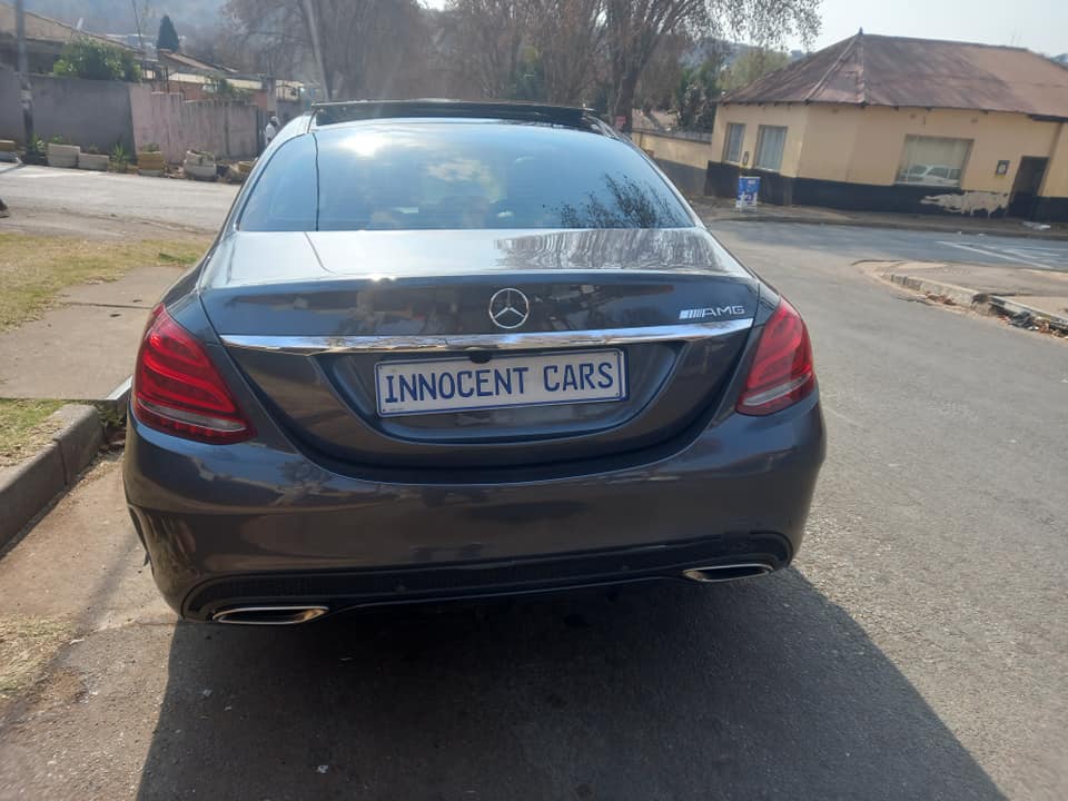 2017 MERCEDES BENZ C200 AMG ENGINE PETROL, AUTOMATIC, GREY COLOR, MILEAGE 80000KMS