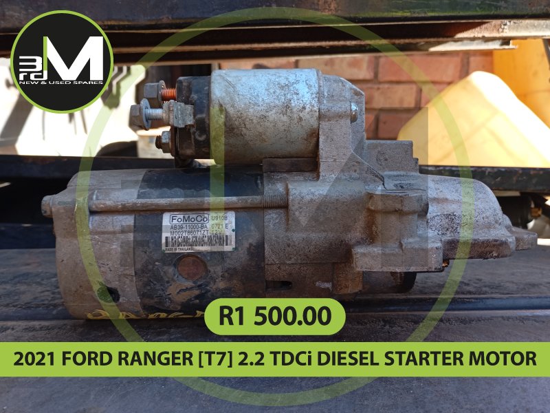 2021 FORD RANGER [T7 2.2 TDCi DIESEL STARTER MOTOR R1500 MV0747 - Private Seller 2021 FORD RANGER [T7 2.2 TDCi DIESEL STARTER MOTOR R1500 MV0747 - Private Seller