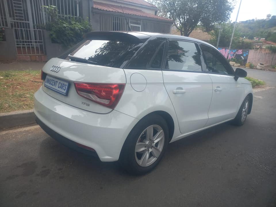 2013 AUDI A1 TFSI HATCHBACK 1.4 PETROL, AUTOMATIC, WHITE COLOR