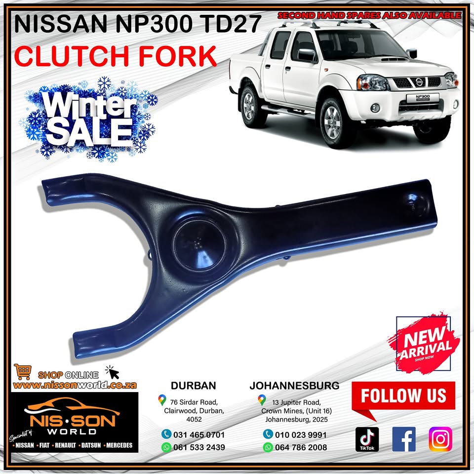 Used NISSAN NP300 TD27 CLUTCH FORK for sale in KwaZulu-Natal