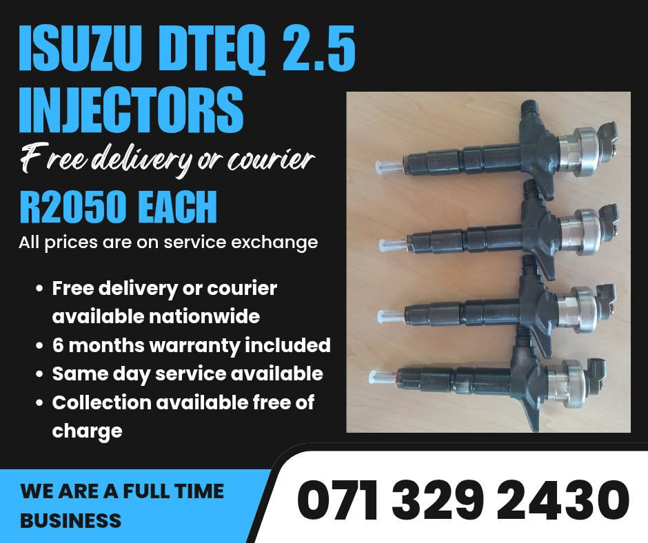 ISUZU DTEQ 2.5 INJECTORS FOR SALE WITH WARRANTY - Private Seller ISUZU DTEQ 2.5 INJECTORS FOR SALE WITH WARRANTY - Private Seller