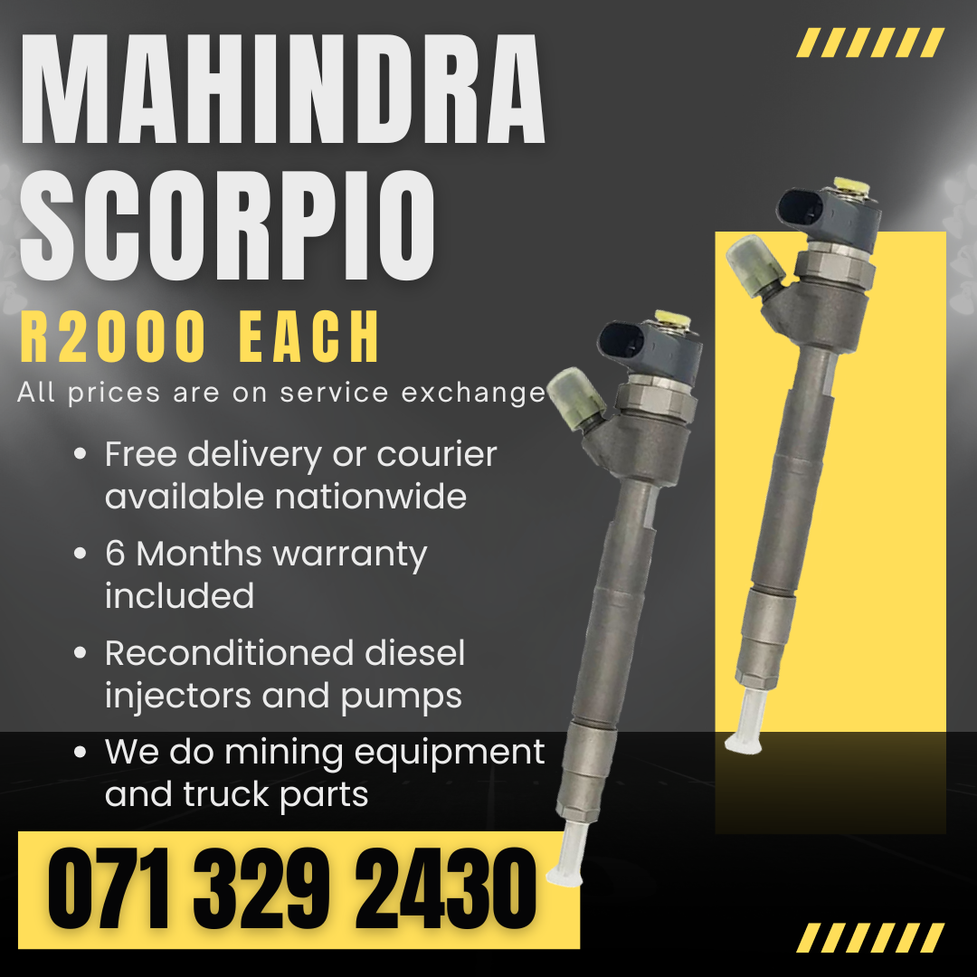 MAHINDRA SCORPIO INJECTORS FOR SALE WITH WARRANTY - Private Seller MAHINDRA SCORPIO INJECTORS FOR SALE WITH WARRANTY - Private Seller