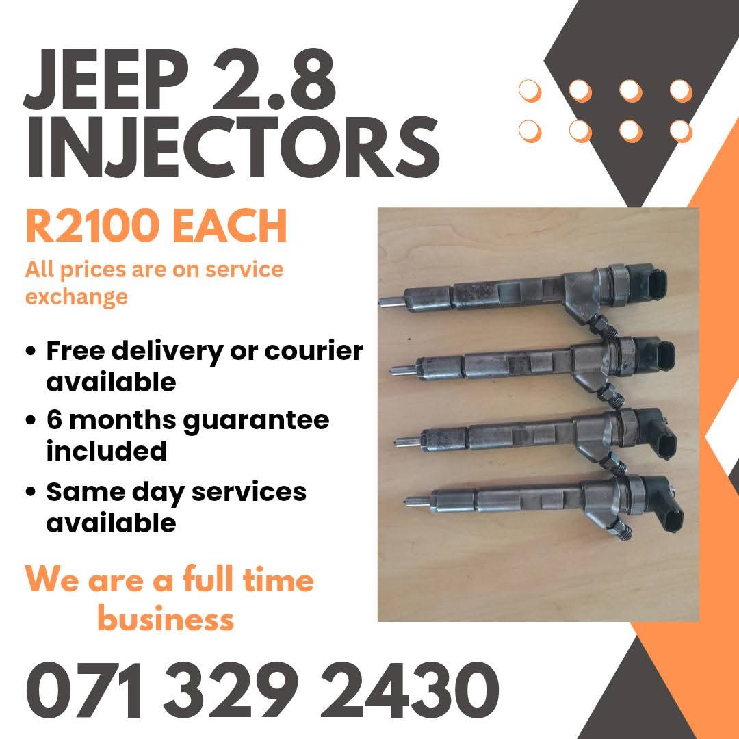 JEEP 2.8 INJECTORS FOR SALE WITH WARRANTY INCLUDED - Private Seller JEEP 2.8 INJECTORS FOR SALE WITH WARRANTY INCLUDED - Private Seller