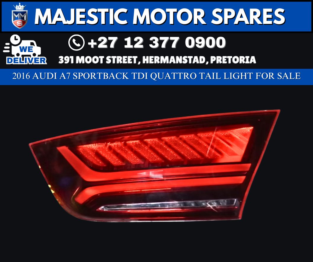 Used Tail Light – 2016 Audi A7 Sportback TDI Quattro - Private Seller