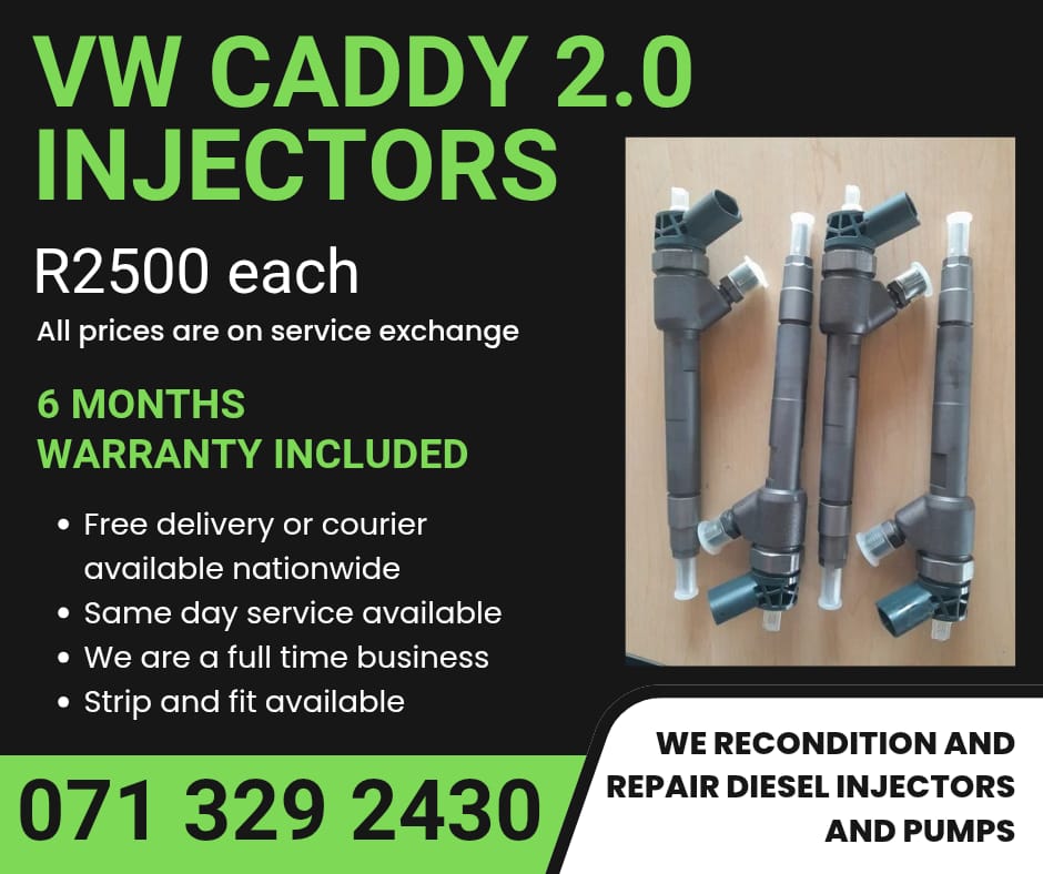 VW CADDY 2.0 INJECTORS FOR SALE WITH WARRANTY INCLUDED - Private Seller VW CADDY 2.0 INJECTORS FOR SALE WITH WARRANTY INCLUDED - Private Seller