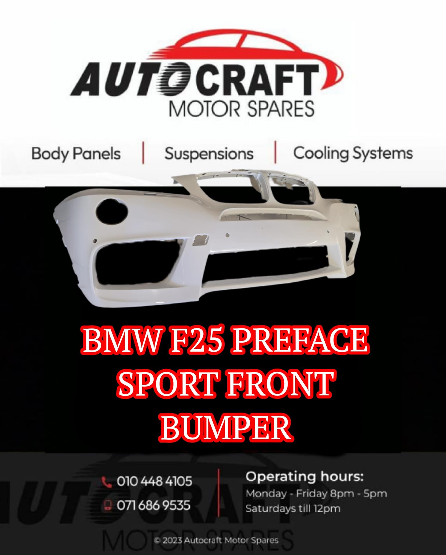 BMW F25 preface sport front bumper