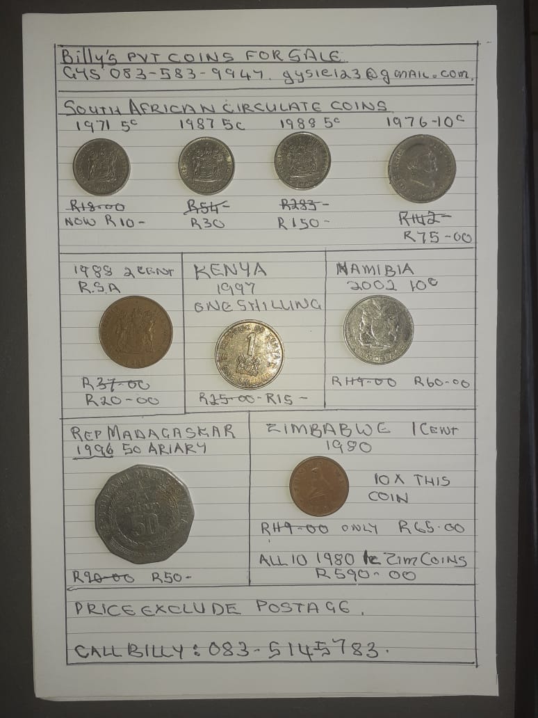 Coins from p.v.t. collection