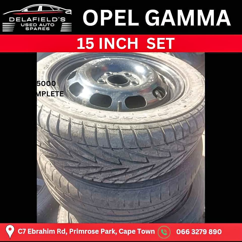 Used Opel Gamma 15 inch Rims and Tyres for sale in Western Cape | Auto Mart