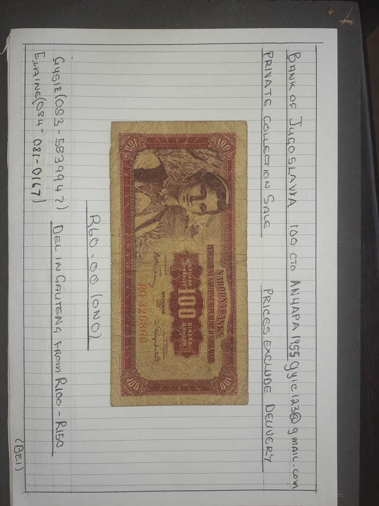 Coins and notes collection for sale