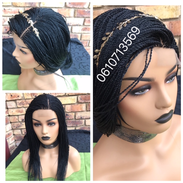 NEAT LACE FRONTAL TWIST WIG WITH SIDE OR MIDDLE PARTING 