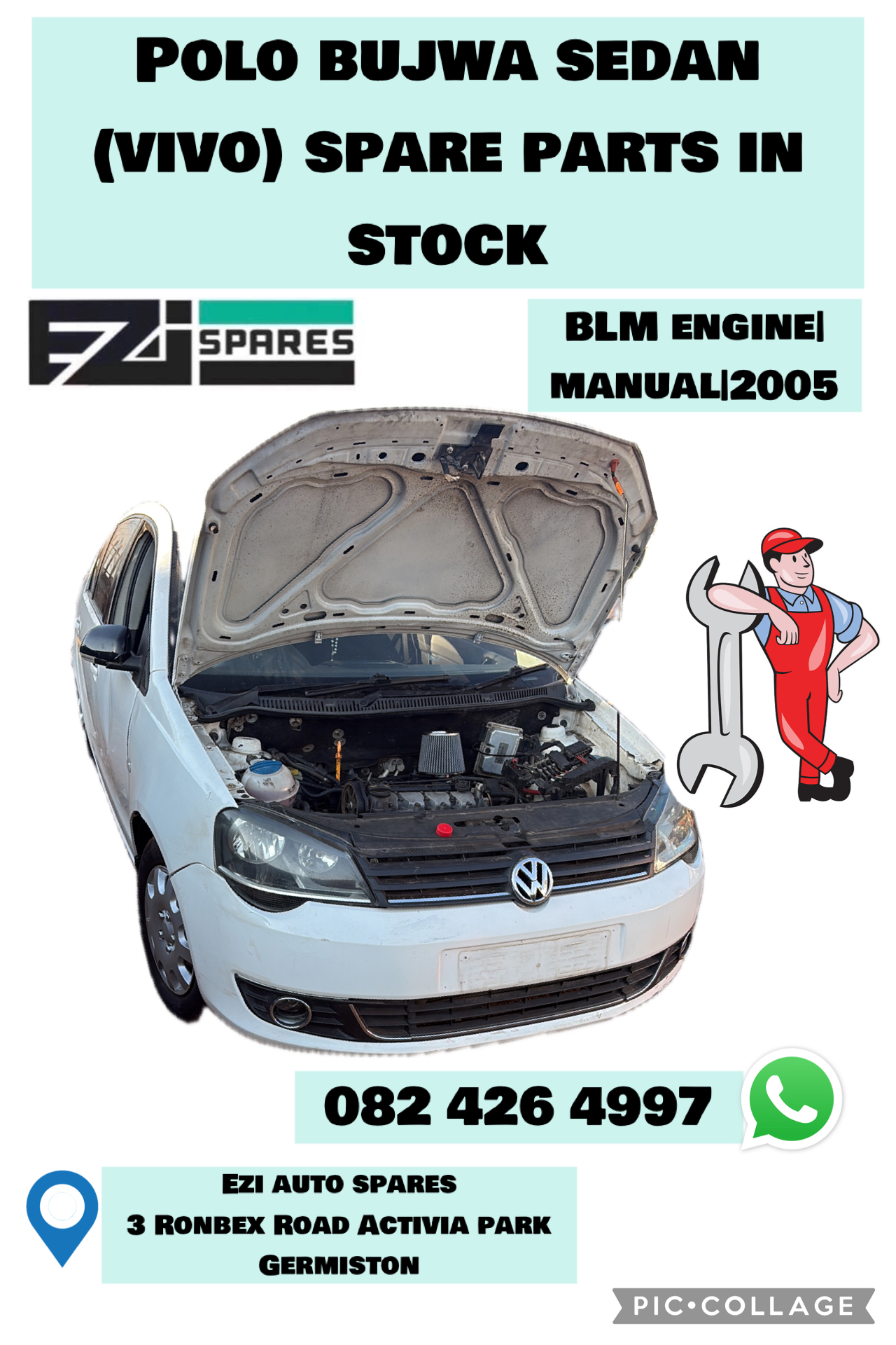 Polo bujwa 2005 sedan stripping for spares