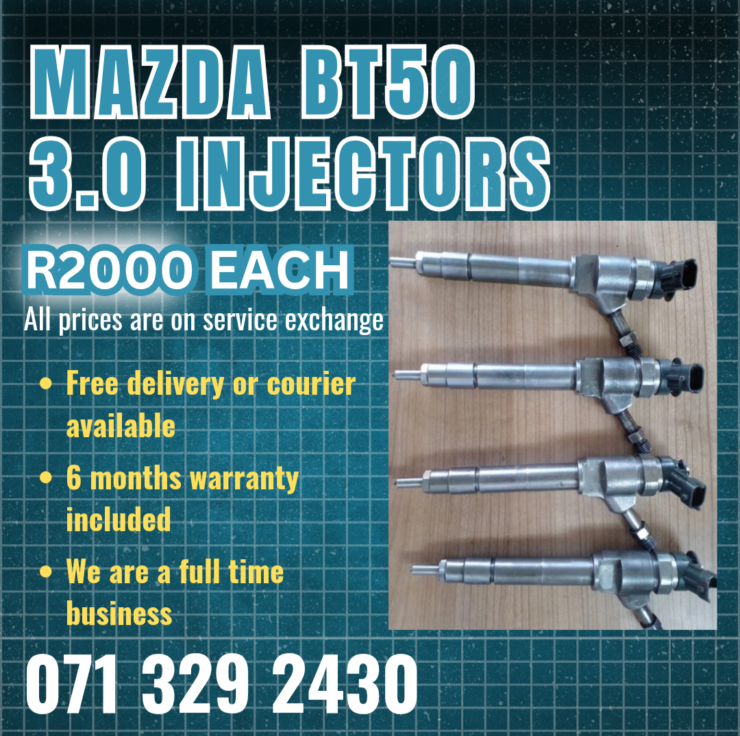 MAZDA BT50 3.0 DIESEL INJECTORS FOR SALE WITH WARRANTY - Private Seller MAZDA BT50 3.0 DIESEL INJECTORS FOR SALE WITH WARRANTY - Private Seller