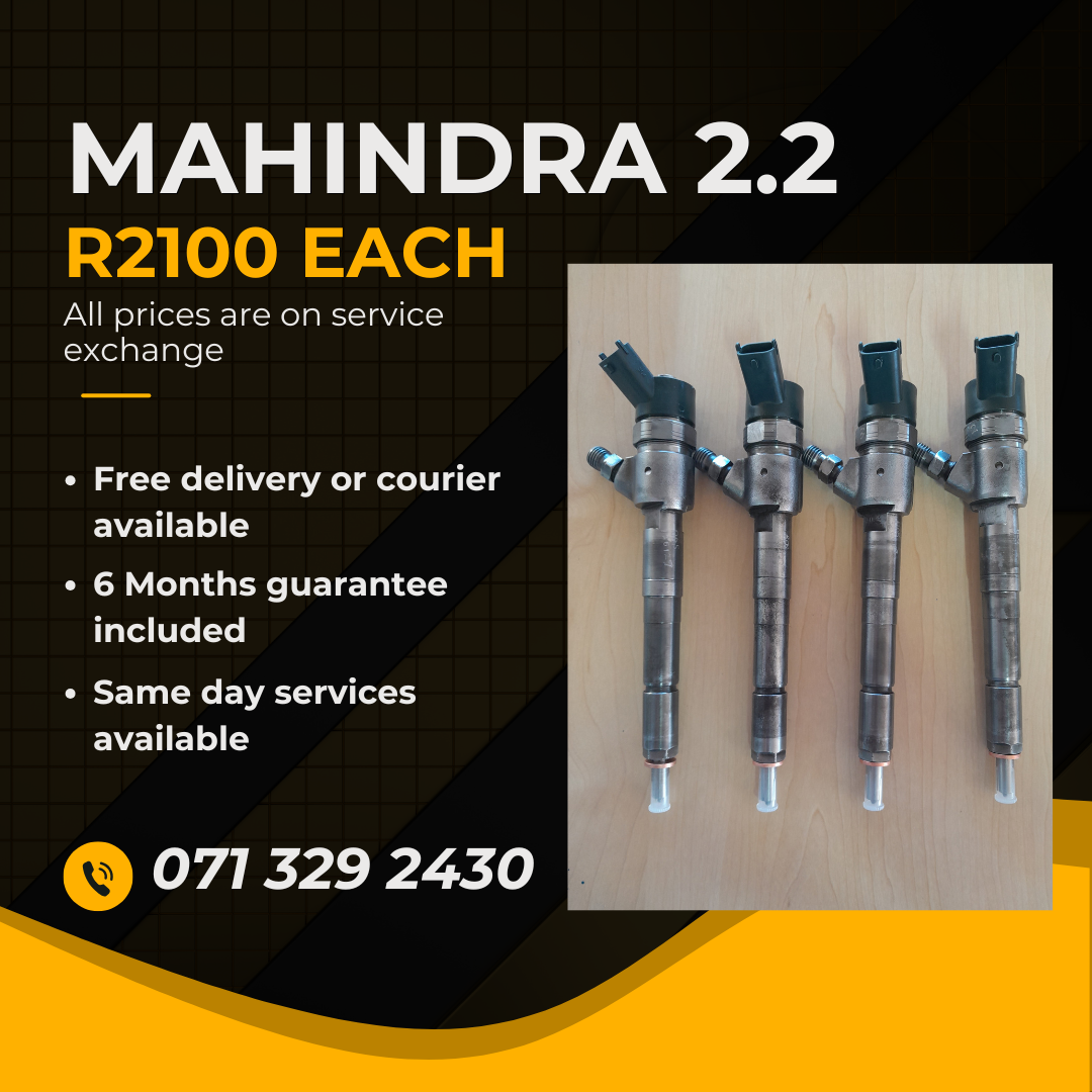 MAHINDRA 2.2 DIESEL INJECTORS FOR SALE WITH WARRANTY - Private Seller MAHINDRA 2.2 DIESEL INJECTORS FOR SALE WITH WARRANTY - Private Seller
