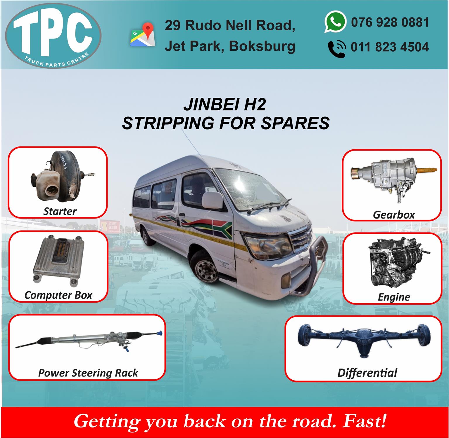 Jinbei H2 Stripping for Spares Junk Mail